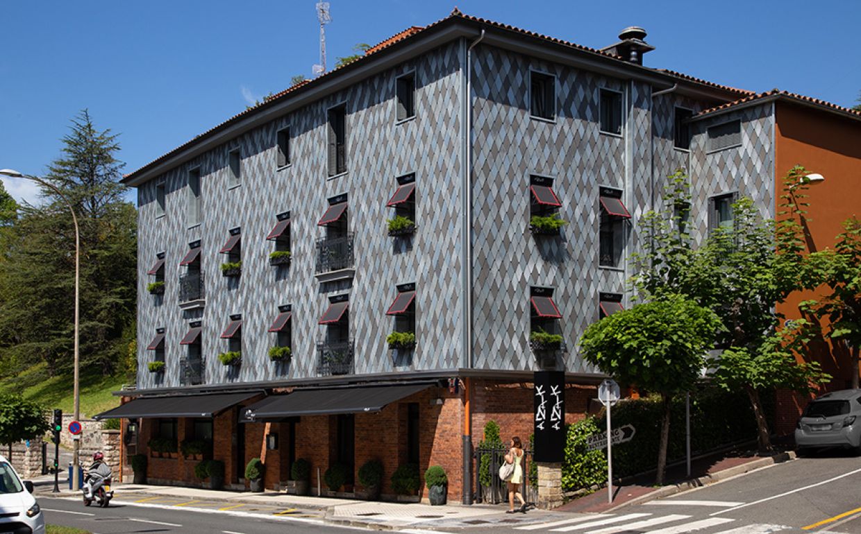 Fotografía de arquitectura, fachada del restaurante Arzak
